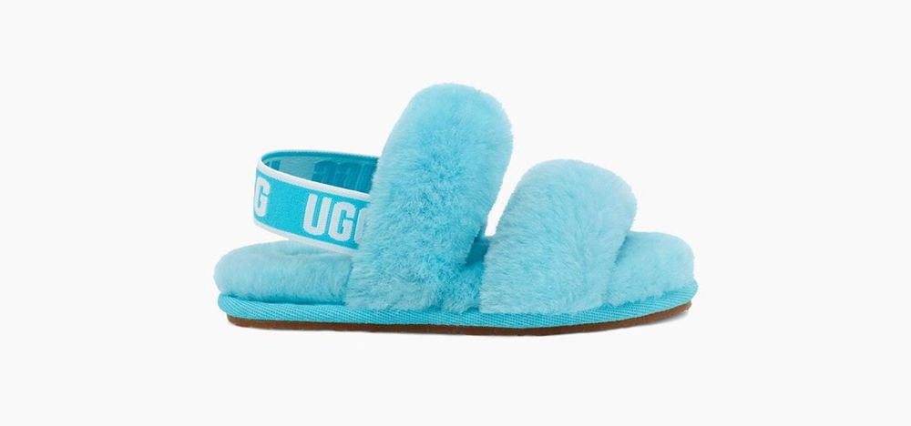 Ugg Slippers Canada - Ugg Kids' Oh Yeah Azure